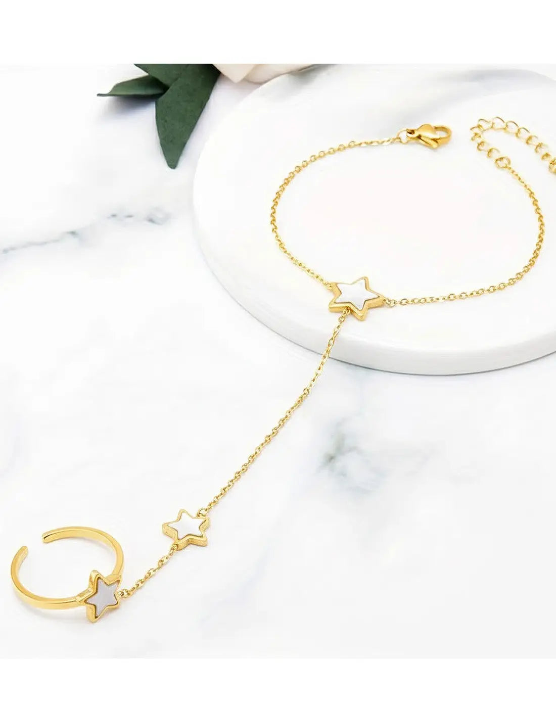 Anja Bracelet Ring Set