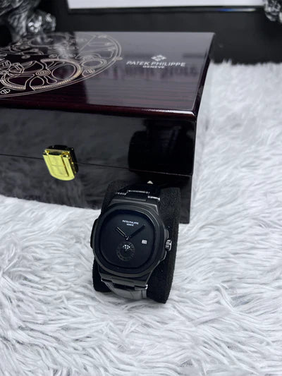 Patek Philippe Leather Strap Black