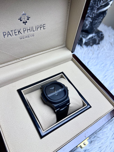 Patek Philippe Leather Strap Black