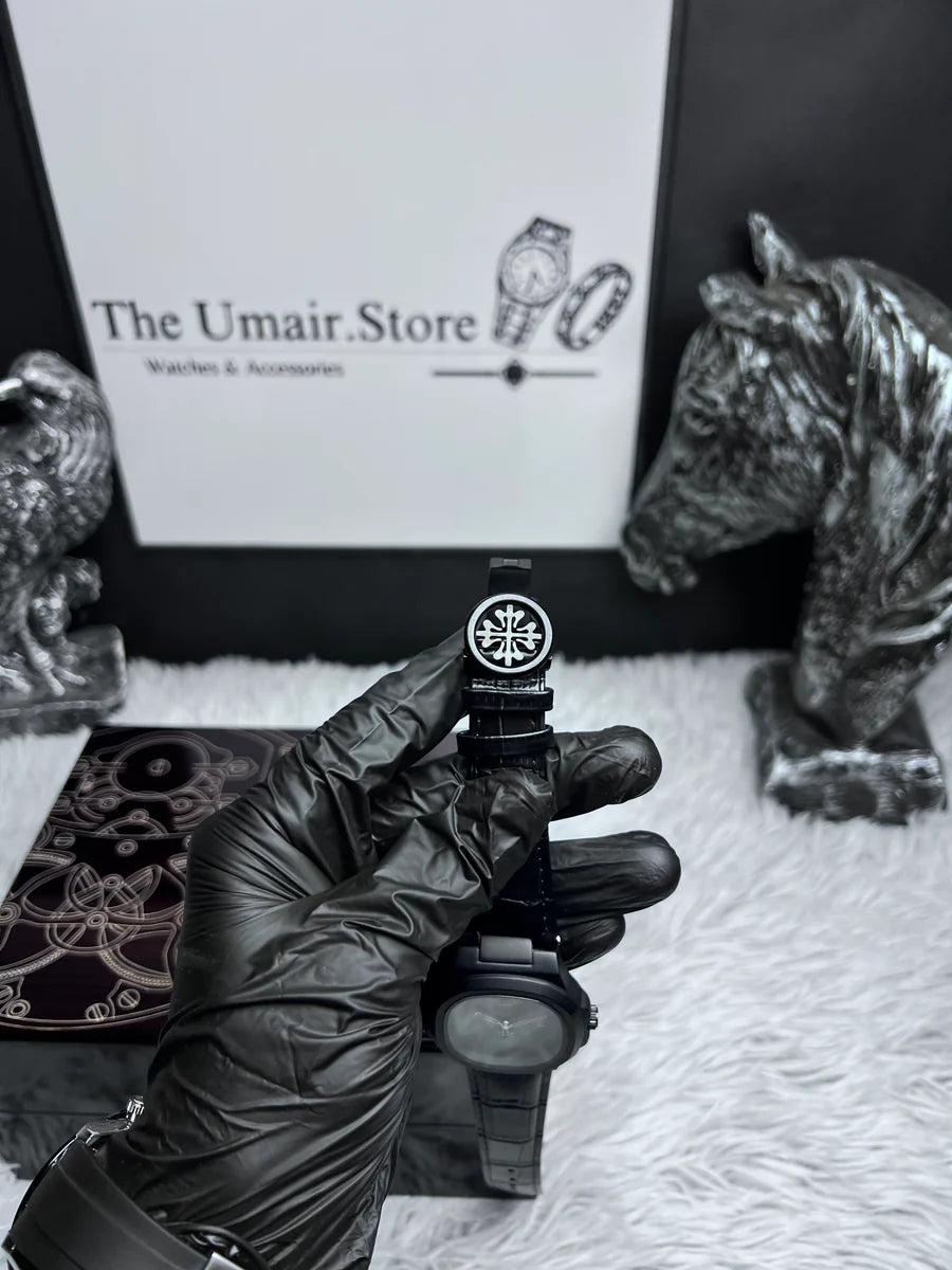 Patek Philippe Leather Strap Black