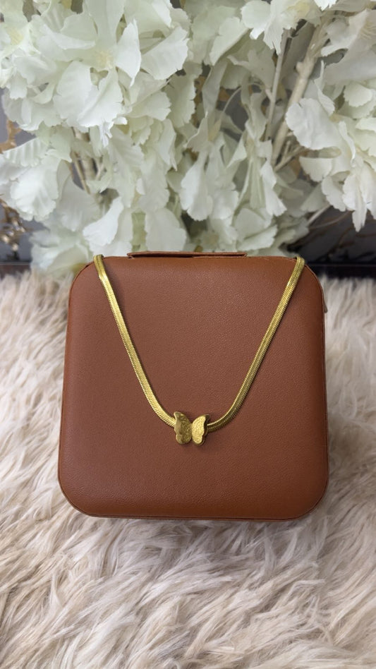 Premium Quality Stainless Steel 18k Butterfly Chain