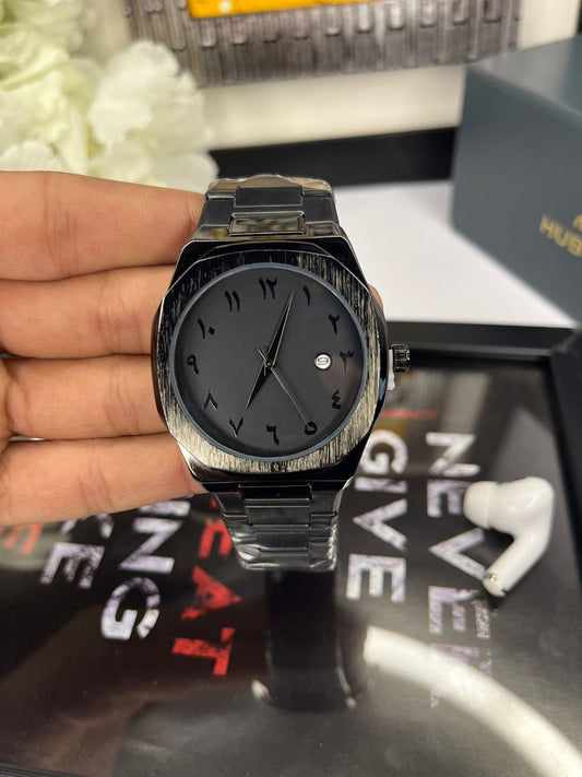 BLACK ARABIC WATCH