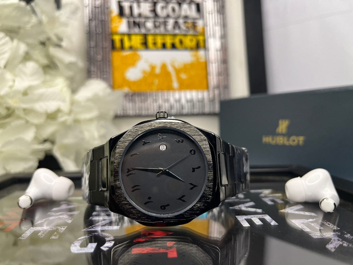 BLACK ARABIC WATCH