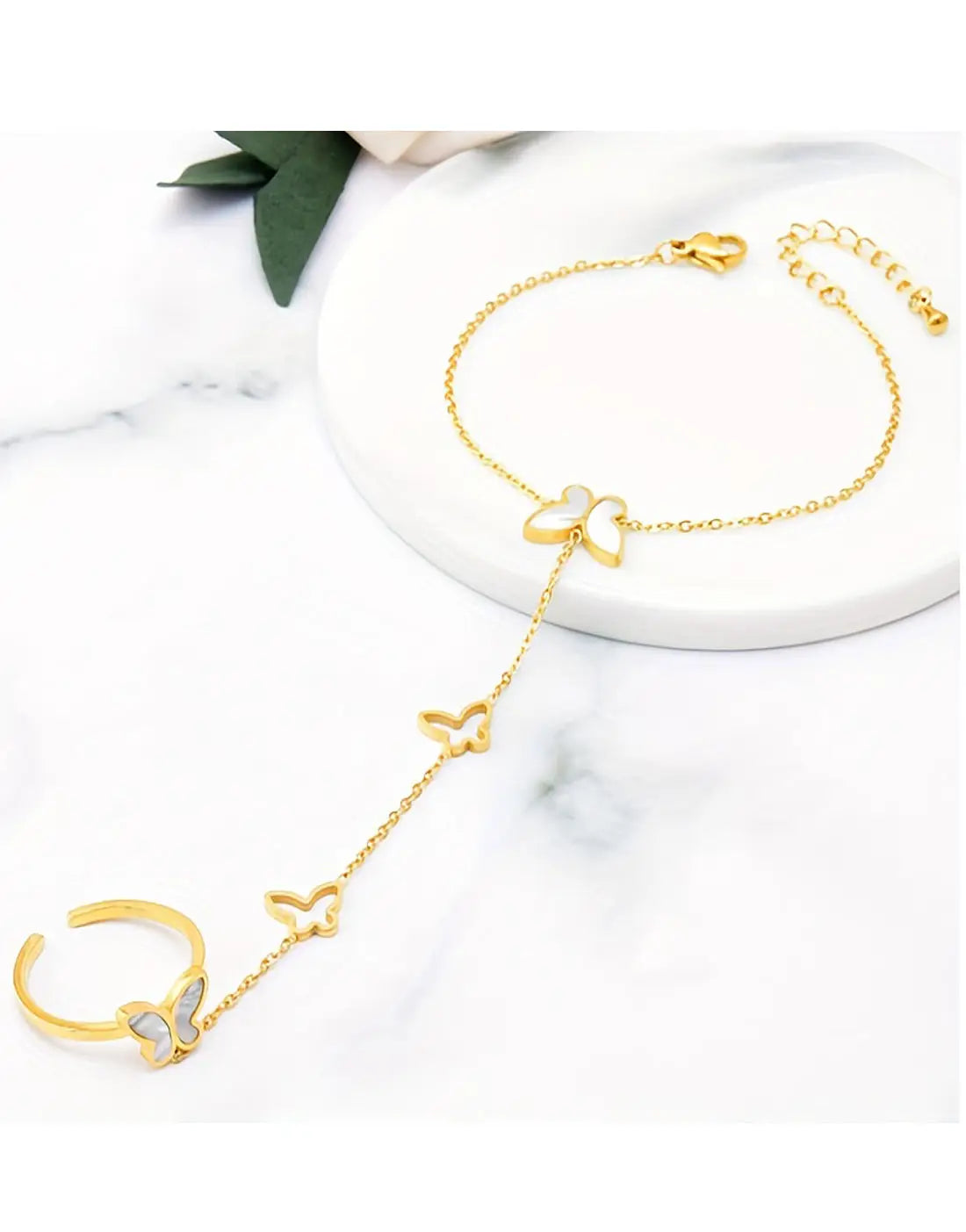 Anja Bracelet Ring Set