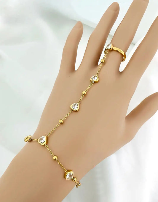 Anja Bracelet Ring Set