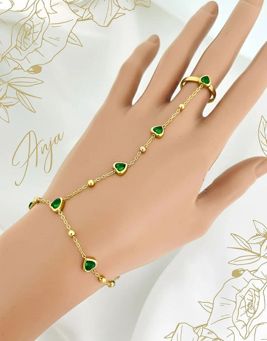 Anja Bracelet Ring Set